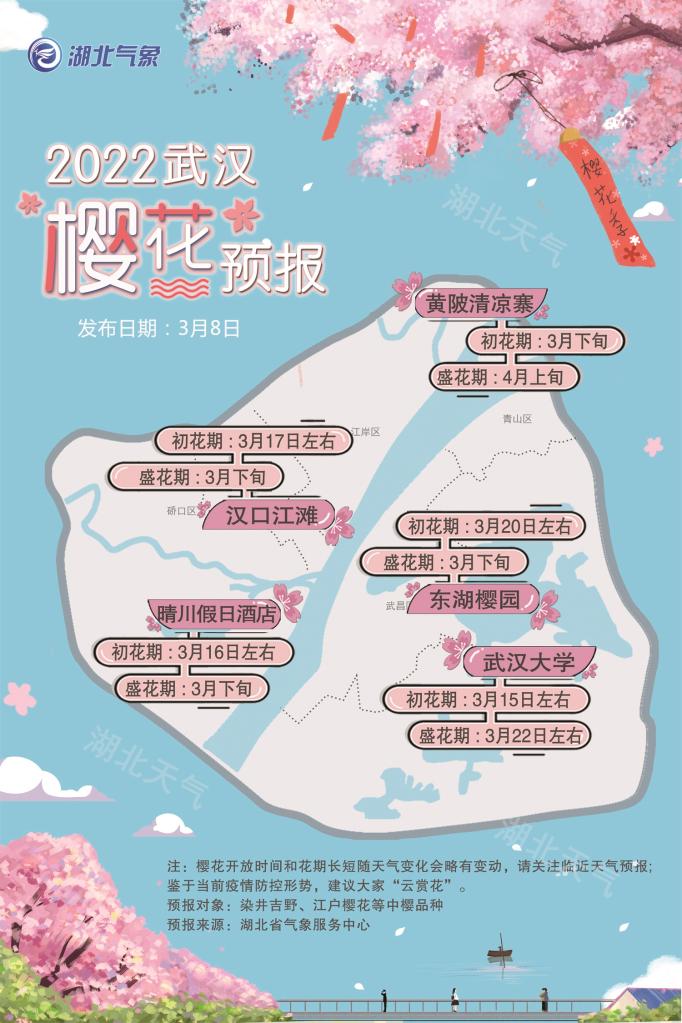 你有一份武汉的“赏樱时间表”请查收2022年03月09日 18:22:15 