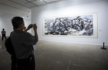 “江山四季——秦岭中国画作品展”在湖北美术馆举行