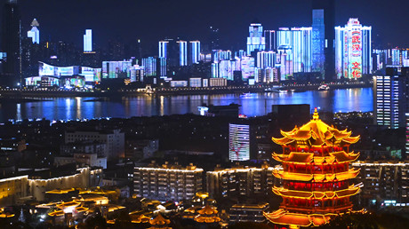 首屆中國（武漢）文化旅遊博覽會主題燈光秀來啦