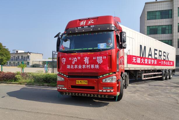 同心守“沪” 湖北300吨特色农产品及防疫物资驰援上海